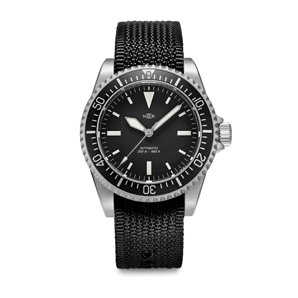 Fulcrum 39 non-date, Dive Bezel (Blk) – Mk II Watches
