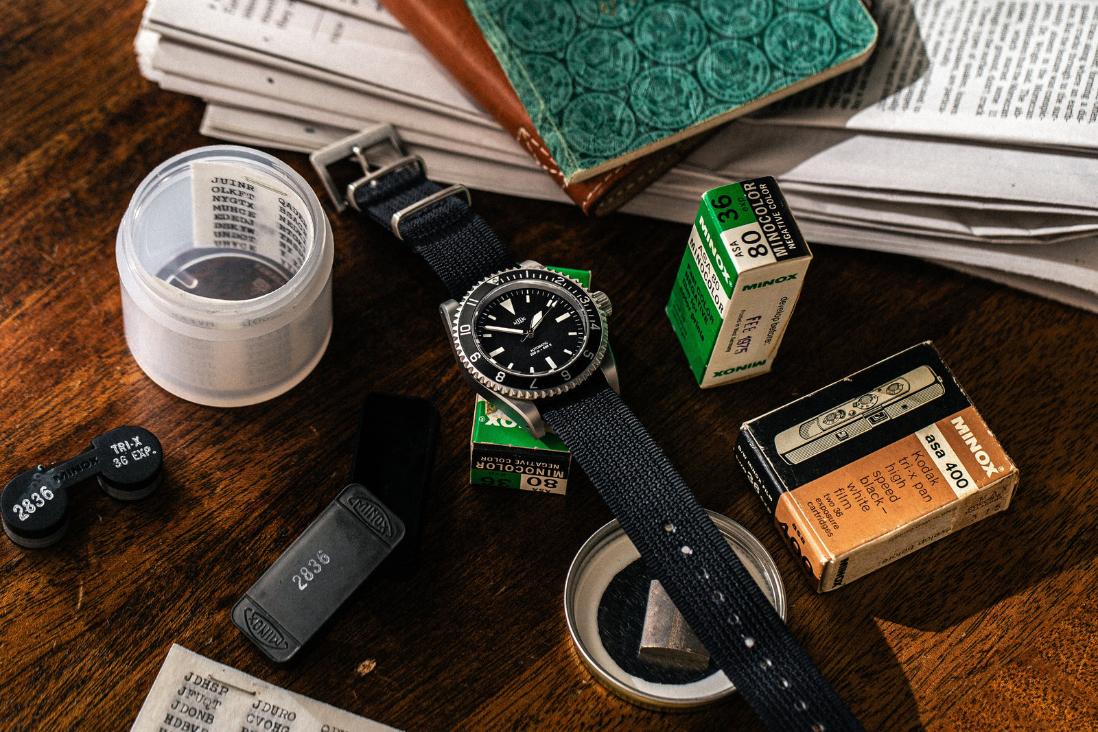 Fulcrum 39 non-date, 12-hr Bezel (Blk) – Mk II Watches