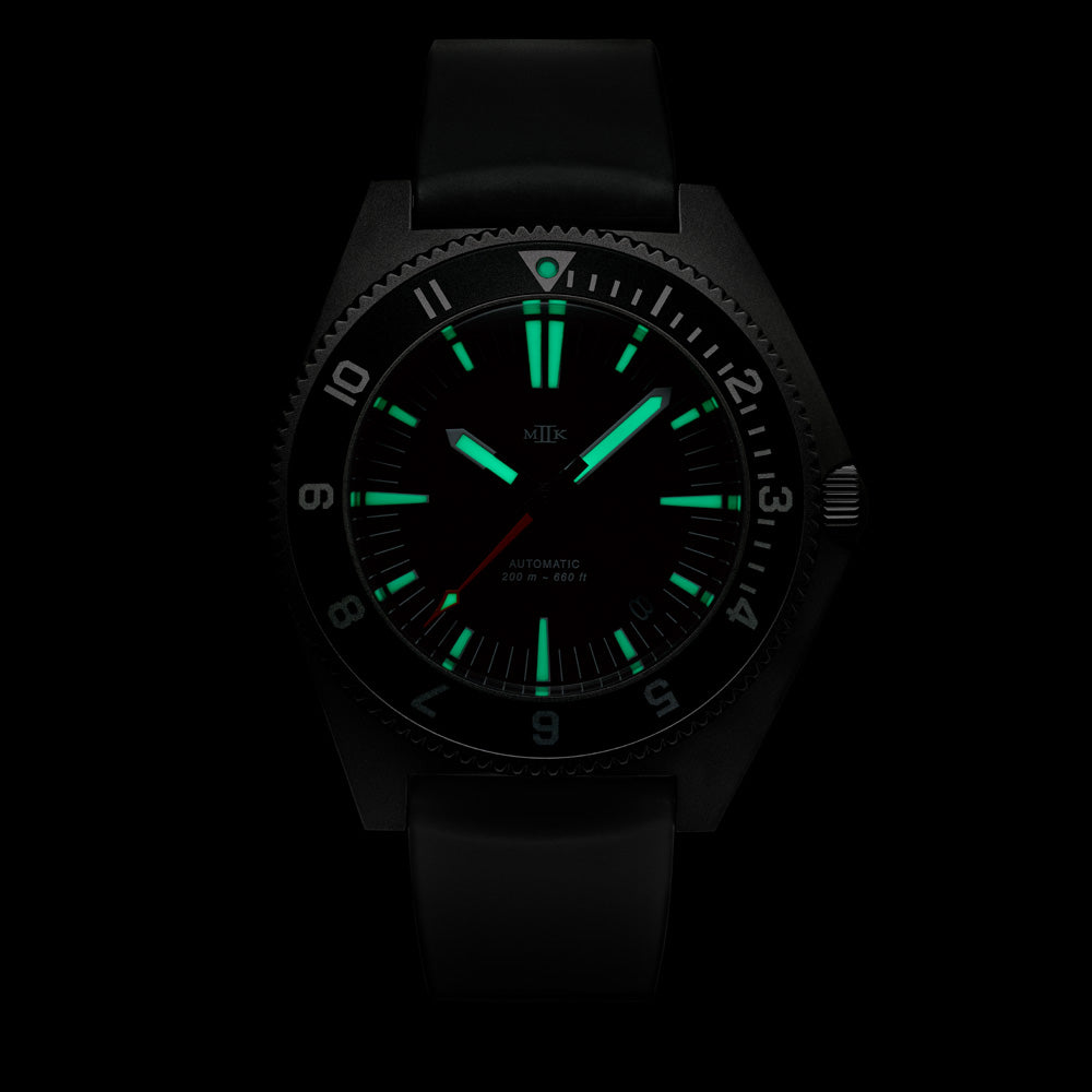 Paradive Gen 3, Type XIII date, 12-hr Al inlay – Mk II Watches